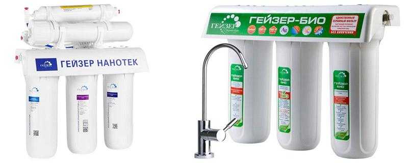 Отзывы, тесты, сравнение  фильтр мембранного типа гейзер нанотек - water-filter.by