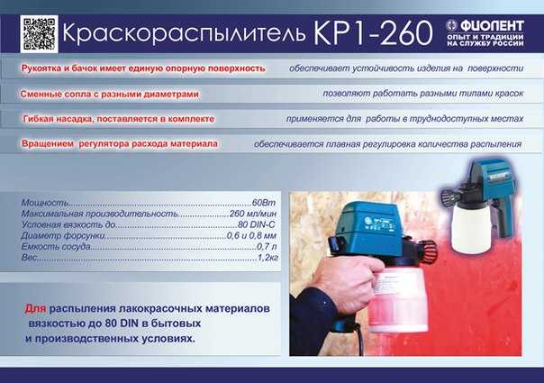 Краскопульт фиолент кр1-260