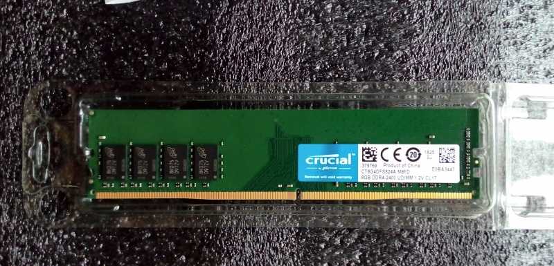 Модуль памяти crucial ddr4 dimm 8 гб pc4-19200 1 шт. (ct8g4dfs824a) — купить, цена и характеристики, отзывы