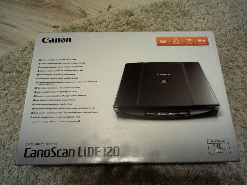 Сканер canon canoscan lide 120 как подключить к компьютеру