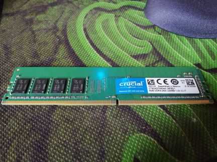 Модуль памяти crucial ddr4 dimm 8 гб pc4-19200 1 шт. (ct8g4dfs824a)