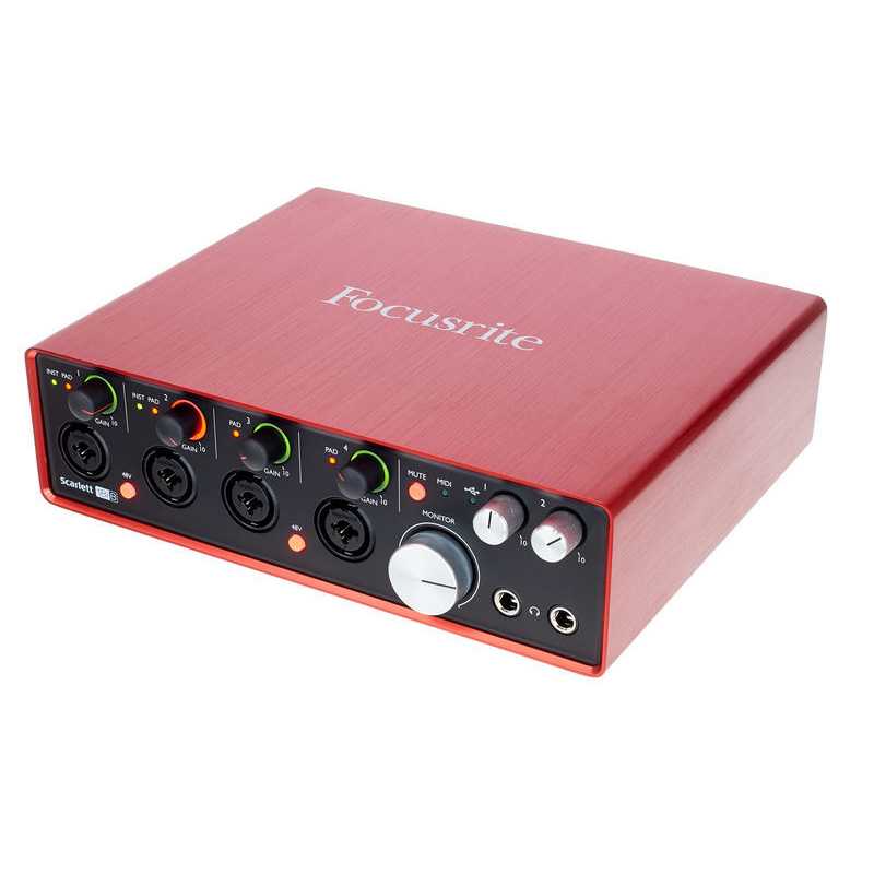 Focusrite red 8pre — флагманский звуковой интерфейс 64x64 c подключением по thunderbolt и dante
	| prosound
