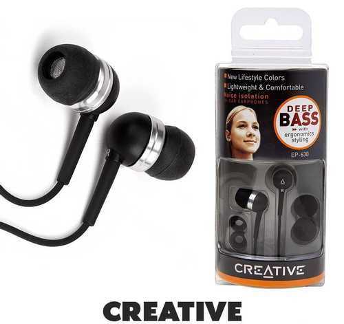 Creative ep-630(черные) отзывы покупателей | 89 честных отзыва покупателей про наушники creative ep-630(черные)
