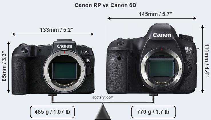 Canon eos 6d vs canon eos m50: в чем разница?