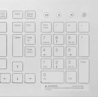 Hp wireless k5510 keyboard h4j89aa white usb - купить  в санкт-петербург, скидки, цена, отзывы, обзор, характеристики - клавиатуры